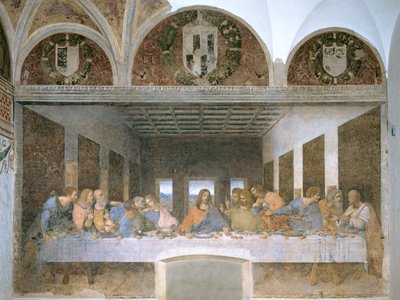 The Last Supper (post restoration) by Leonardo da Vinci
